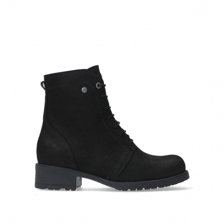 wolky mid calf boots 02475 quinta ff 10000 black nubuck