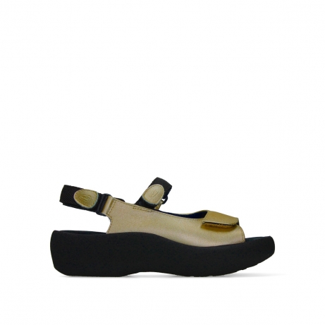 wolky sandalen 03204 jewel 34140 gold leather