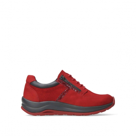 wolky lace up shoes 00979 comrie 91501 red combi leather