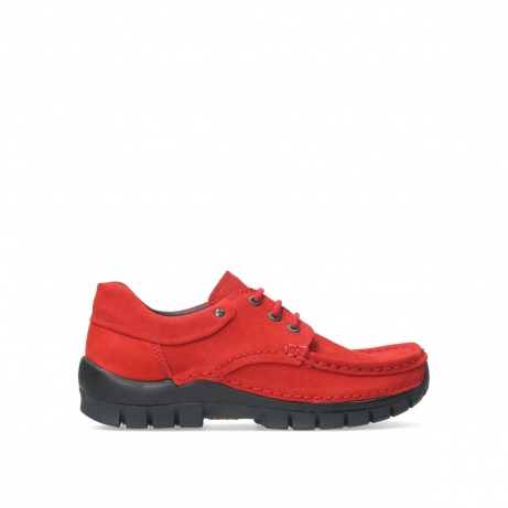 wolky lace up shoes 04726 fly 11500 red nubuck