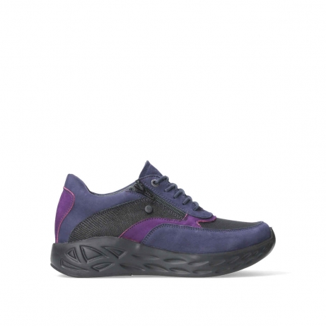 wolky lace up shoes 05703 vitality sf 90601 purple combi stretch leather