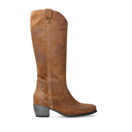 wolky long boots 02879 sundown 45430 cognac suede